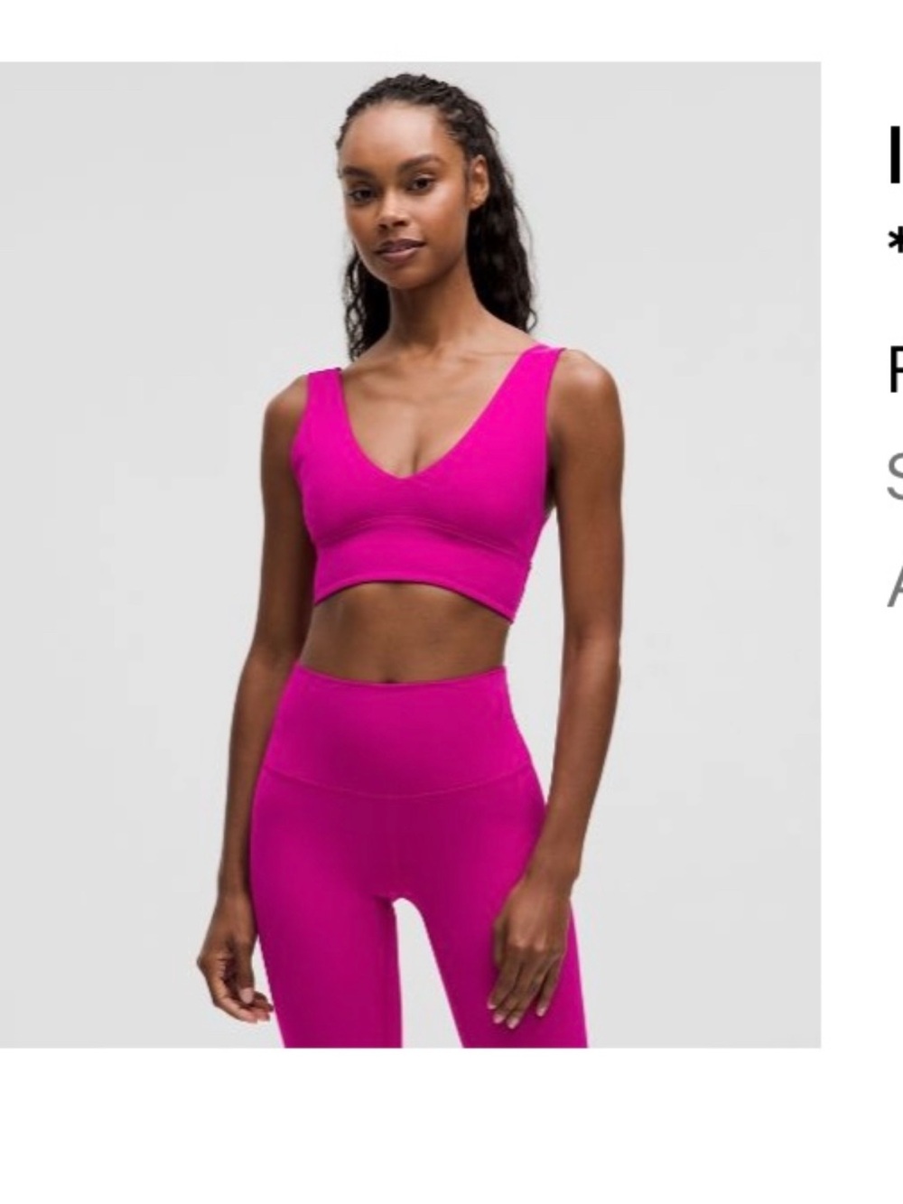lululemon Align™ V-Neck Bra
*Light Support, A/B Cup